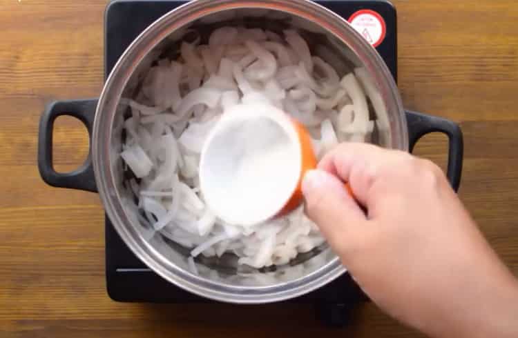 Agrega sal para cocinar