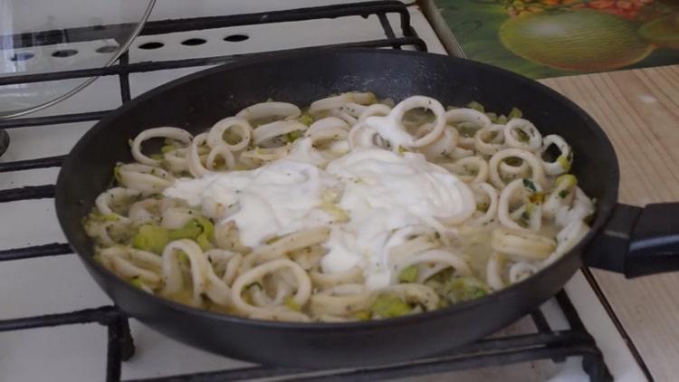 For cooking, add sour cream