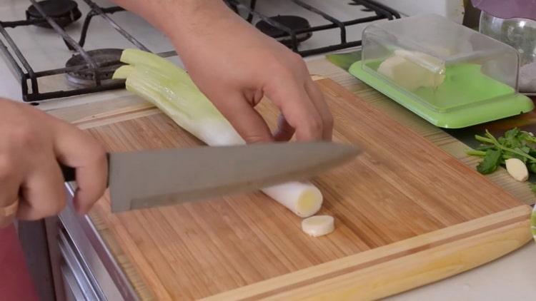 For cooking, chop the onion