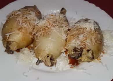 Squid stuffed with rice and mushrooms - a simple and delicious recipe 🦑