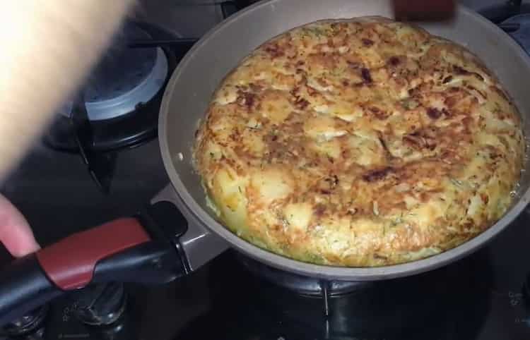 tortilla de papa lista