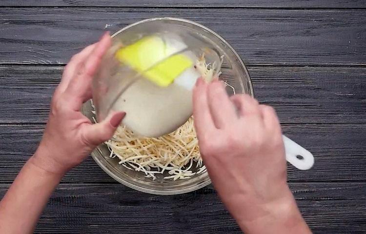 Combine the ingredients to make celery root