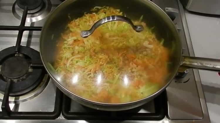 Stew ingredients for lasagna