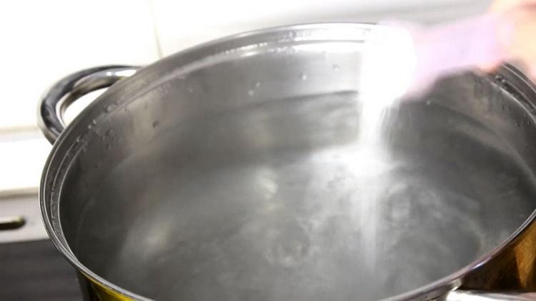 To make lagman noodles, boil water