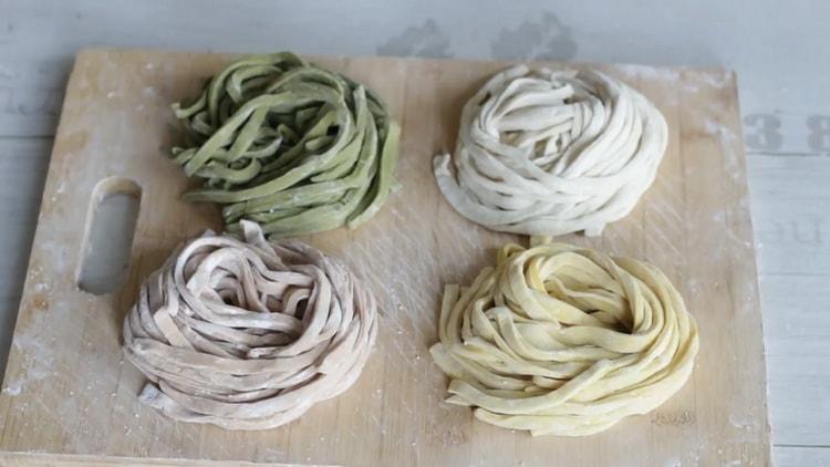 Udon noodles step by step recipe with photo