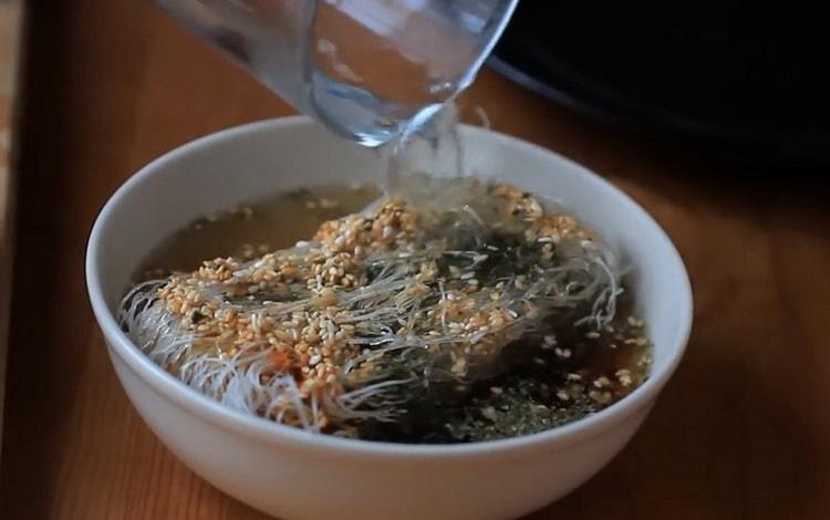 To make fruncheza noodles, add water