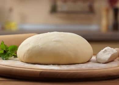 Easy pizza dough step by step recipe with photo