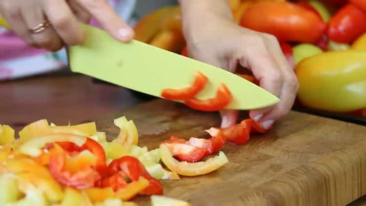 Pour la cuisson du poivron lecho