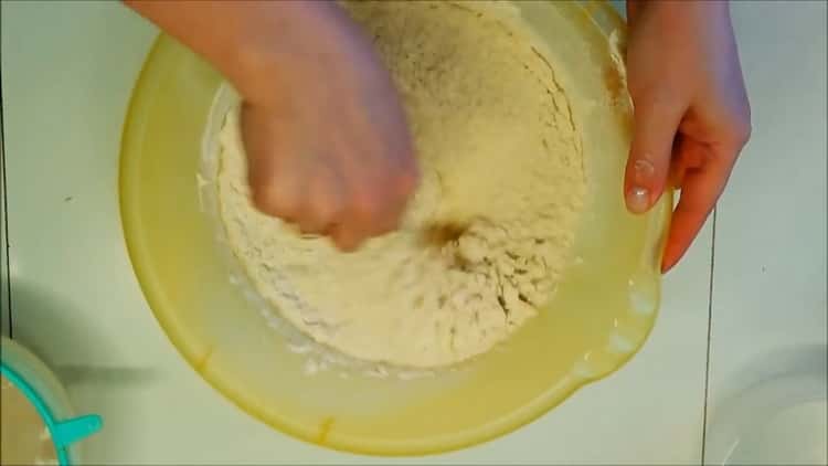 To make soft waffles, prepare the dough