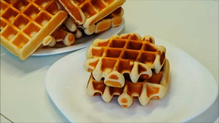 soft waffles are ready