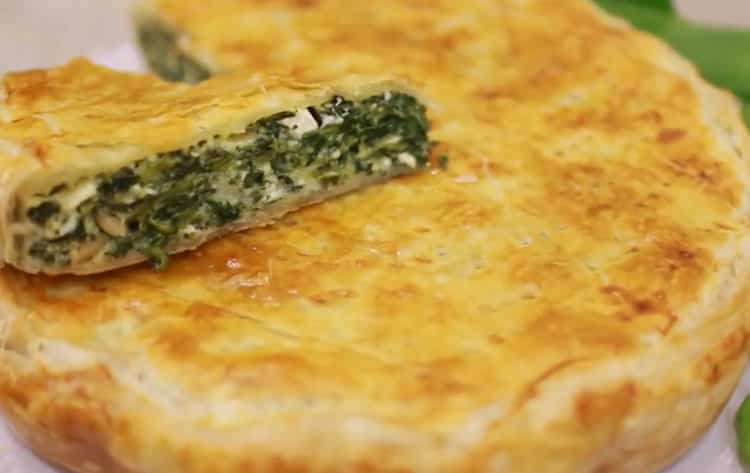 spinach pie ready