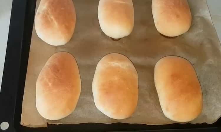 Para cocinar pasteles de repollo, precaliente el horno