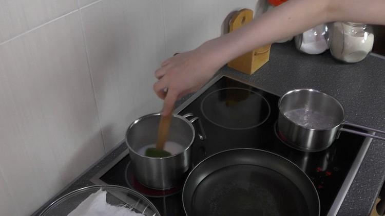 Para preparar el budín, prepare los ingredientes.