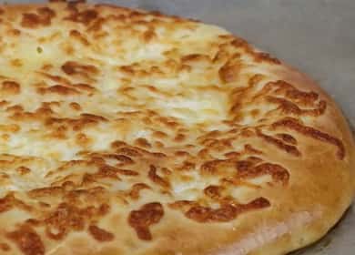 A simple recipe for making khachapuri with cheese in the oven 🍕