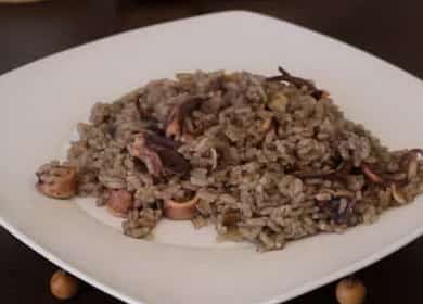 Cocinar arroz con calamares