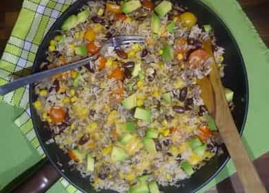 Arroz mexicano con frijoles y verduras: un plato muy aromático y sabroso 🍲