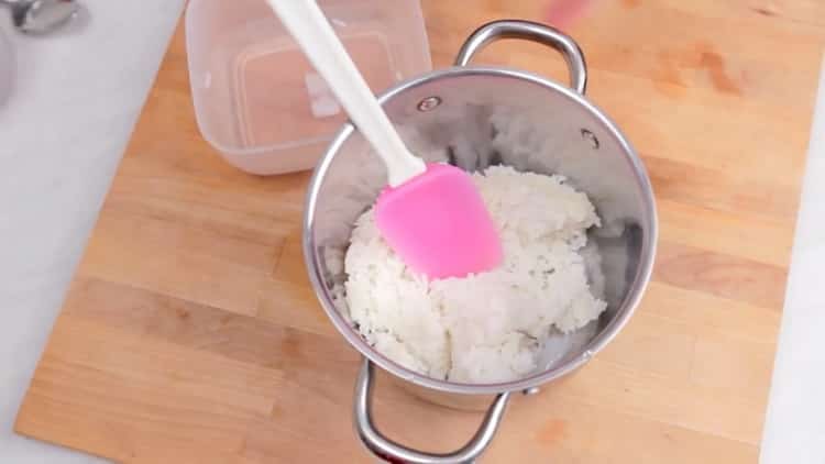 Cocinar arroz con leche