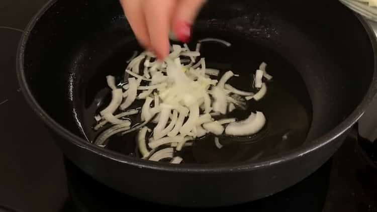 To cook fish meatballs, heat the pan