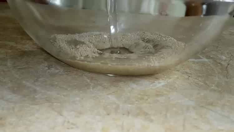 Cooking puff yeast dough