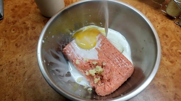 To prepare meatballs, prepare the ingredients