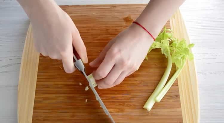 To prepare spaghetti bolognese, prepare the ingredients