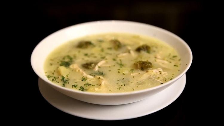 Korak po korak recept brokoli i pileća juha sa fotografijom
