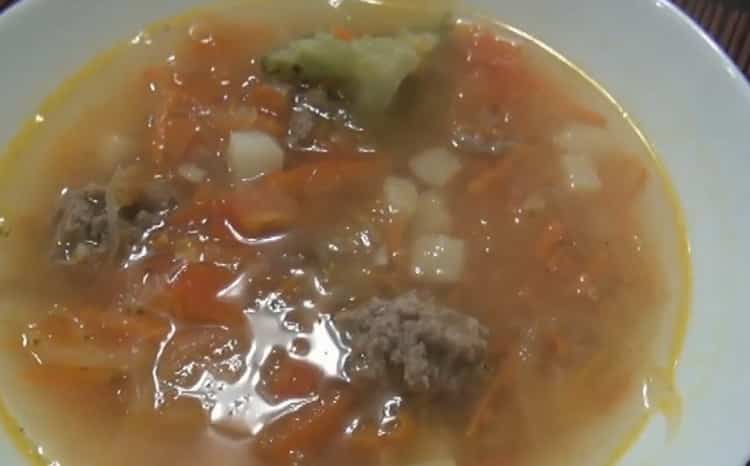 Very tasty and healthy soup with stem celery