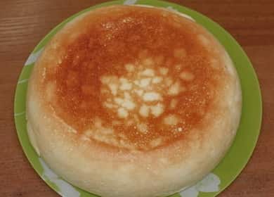 Pudding au lait caillé dans une mijoteuse selon une recette pas à pas avec photo