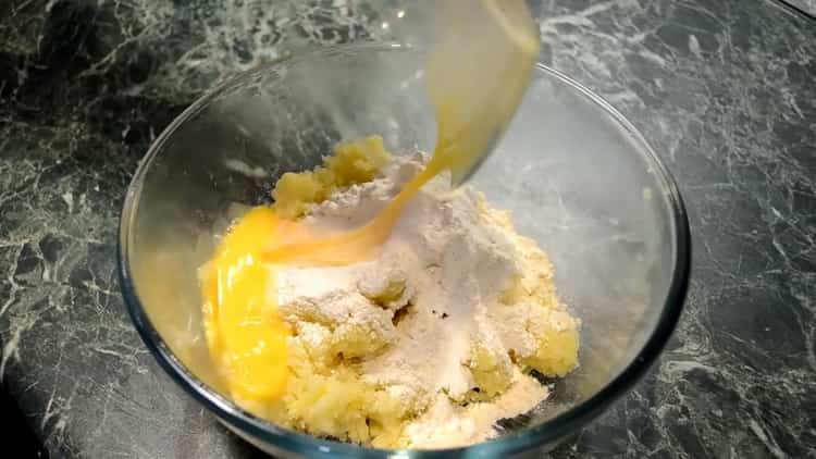 Add butter to prepare the dough.