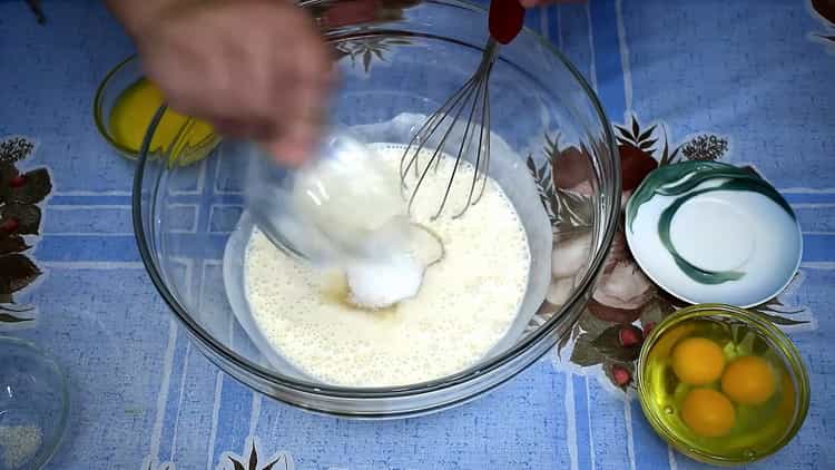 Préparez les ingrédients pour la pâte.