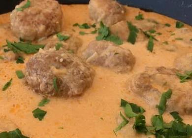 How to learn how to cook delicious meatballs in tomato sour cream sauce 🍲
