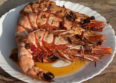 Tiger prawns step by step recipe with photo