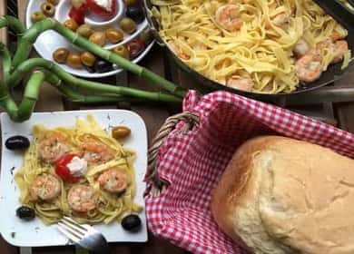 Fettuccine de camarones en salsa de crema: secretos de la cocina italiana 🍜