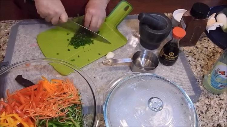 Para hacer funciones, corte verduras