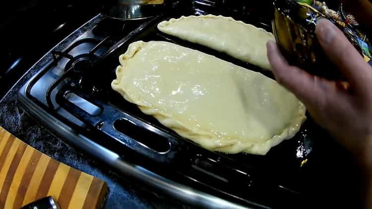 For cooking pasties grease pasties