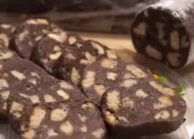 Chocolate sausage - a delicious recipe from childhood 🍫