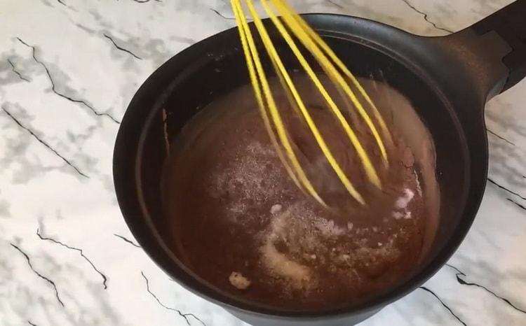 Faire de la glace au chocolat