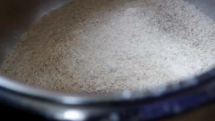 Prepare the ingredients for barley bread.