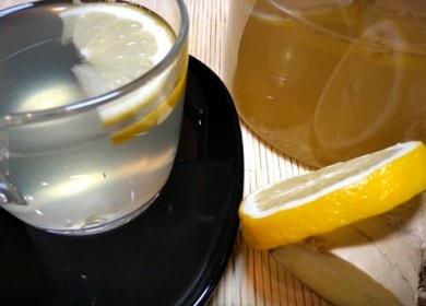 Tasty and very healthy ginger tea with lemon 🍋