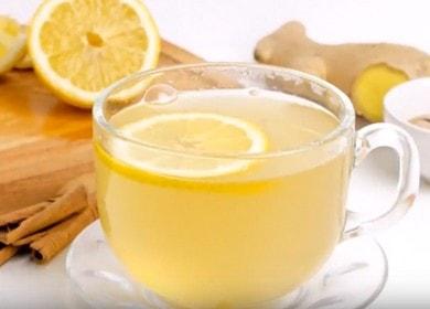 Racine de gingembre pour le thé de guérison: une recette étape par étape avec une photo.