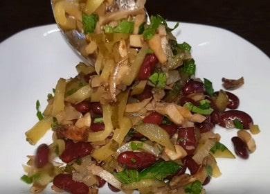 Kako naučiti kako kuhati ukusnu mršavu salatu s grahom 🥗