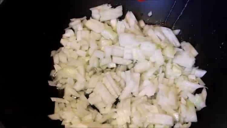 To make buckwheat, fry the onions