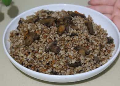 How to cook buckwheat with mushrooms and onions