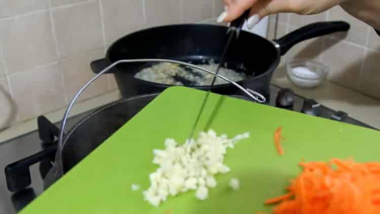 For cooking, chop vegetables