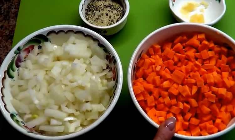 Chop vegetables