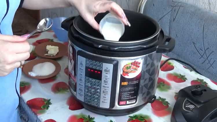 Ajouter du lait pour faire de la bouillie