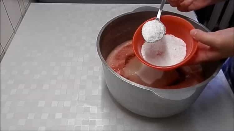 Agrega sal para preparar lecho