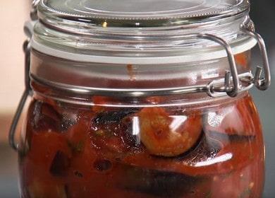 Vyprážaný baklažán v paradajkovej omáčke 
