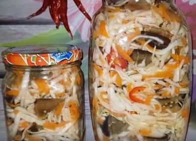 Eggplant with cabbage for the winter - a real едение