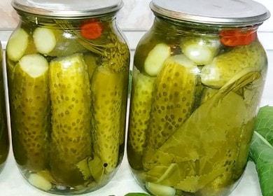 Pickling cucumbers in liter jars without vinegar 🥫